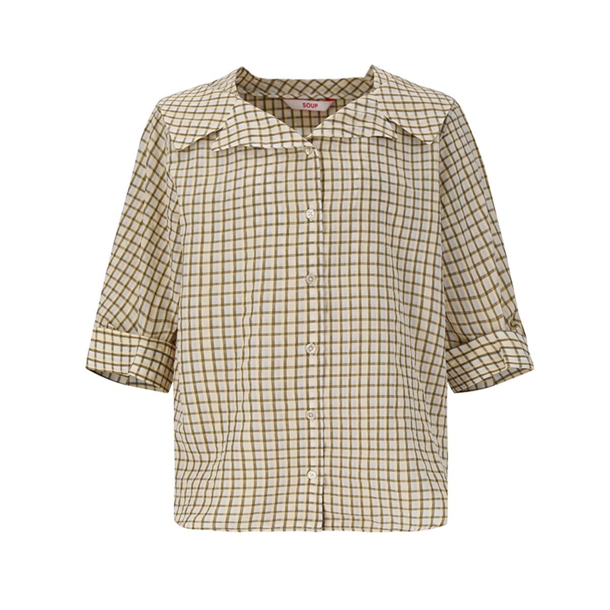 숲(SOUP) 체크 블라우스(SZ4LS82)
