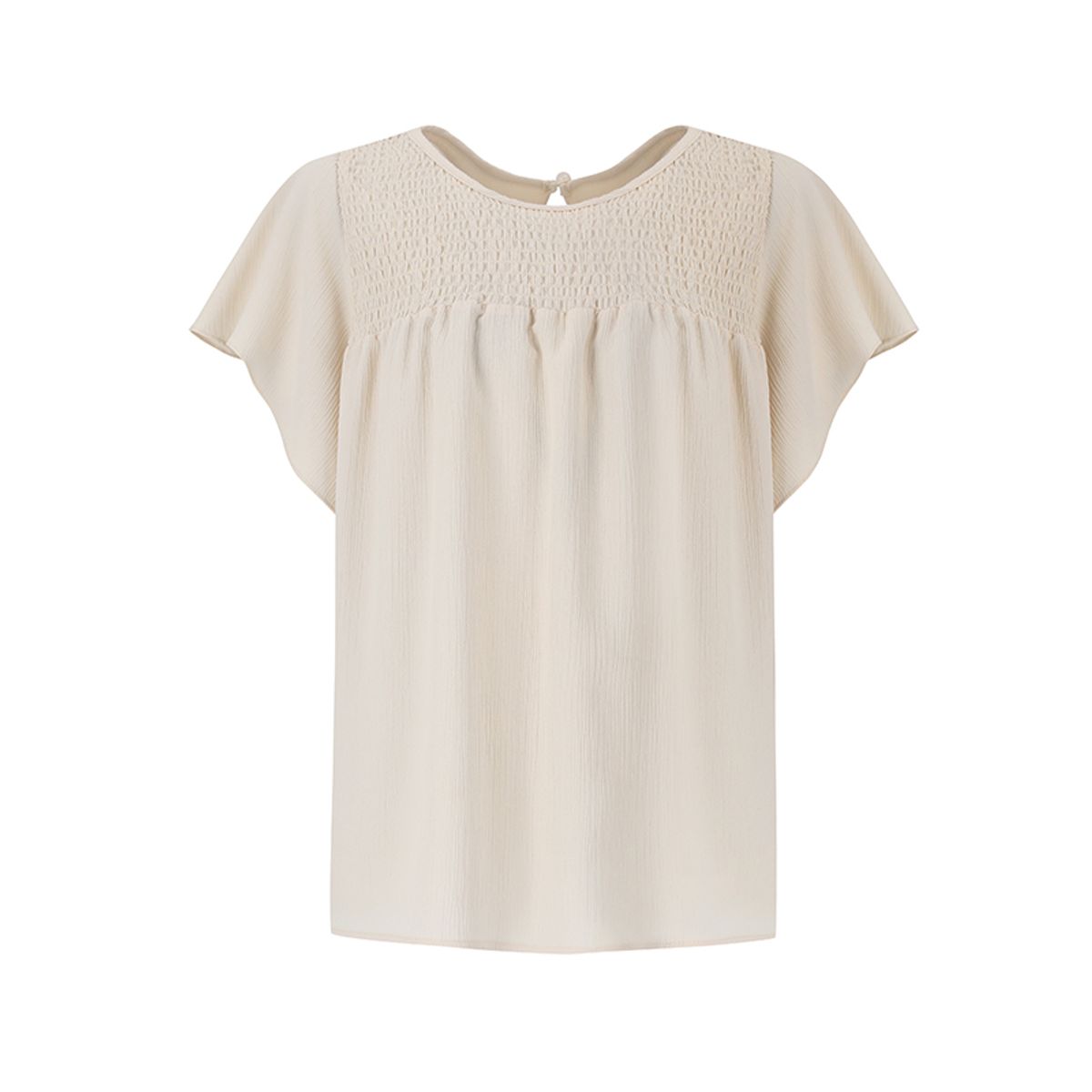 숲(SOUP) 프론트 스모킹 반팔 블라우스(SZ5SS34)