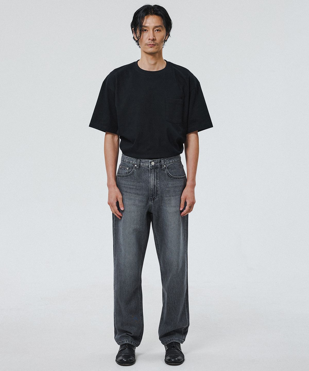 셔터(SHIRTER) FIRST EDITION DENIM PANTS (BLEACHED GREY)