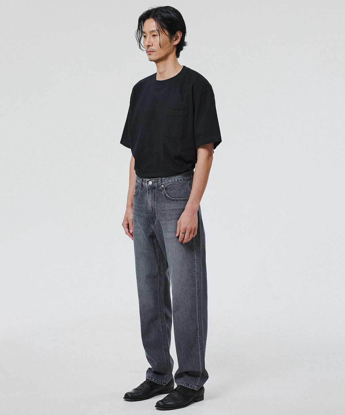 셔터(SHIRTER) FIRST EDITION DENIM PANTS (BLEACHED GREY)