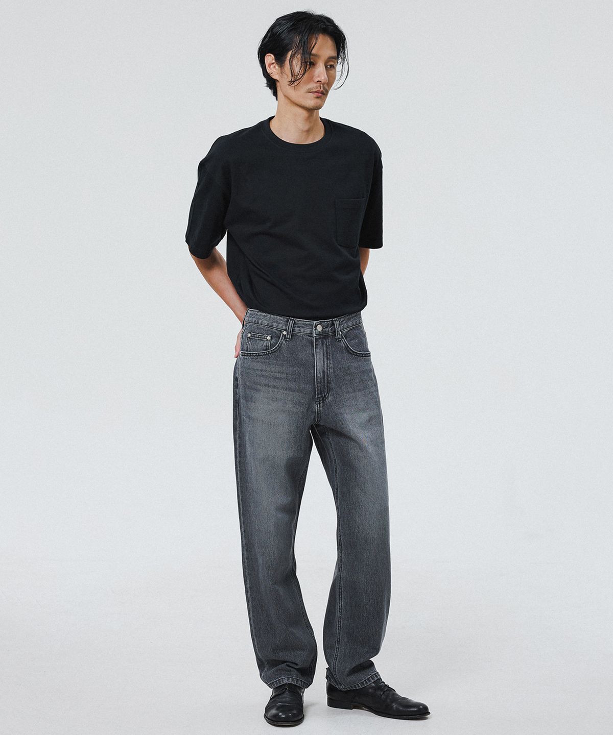 셔터(SHIRTER) FIRST EDITION DENIM PANTS (BLEACHED GREY)