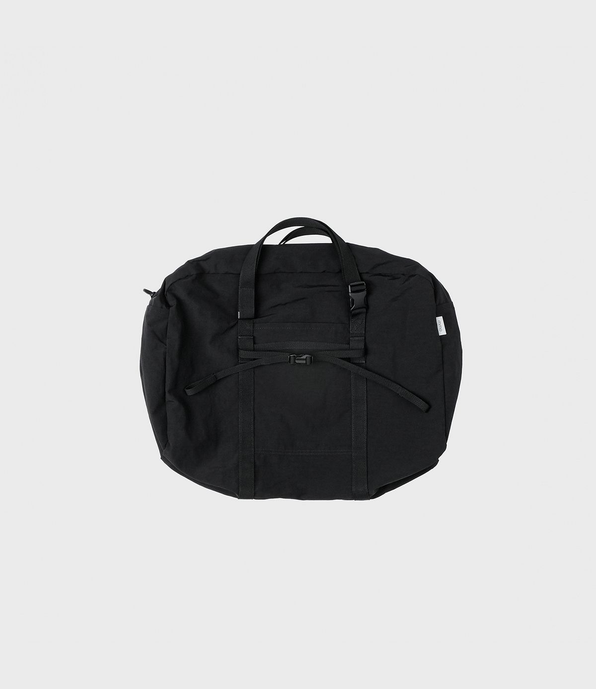 에메모가든(MMOGARDEN) mmo boston bag 075 / nylon slub black