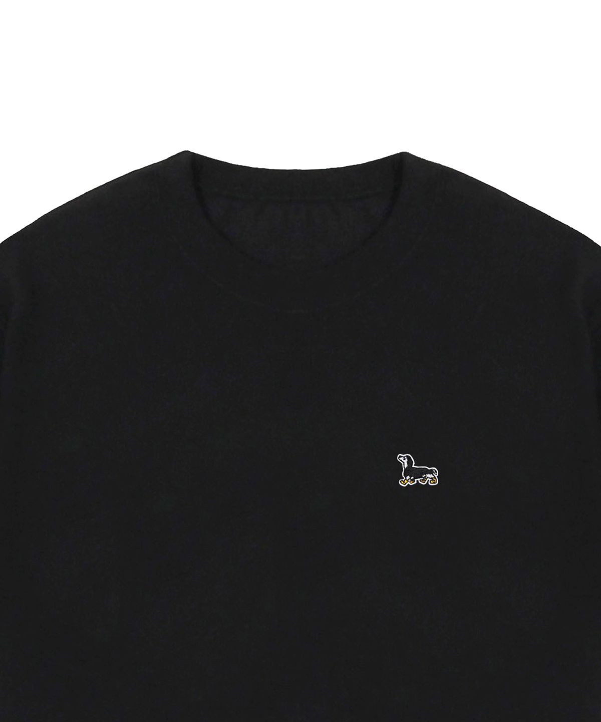 그레이버(GRAVER) [UNISEX]옐로우부츠 퍼피 자수 반팔티_ 블랙