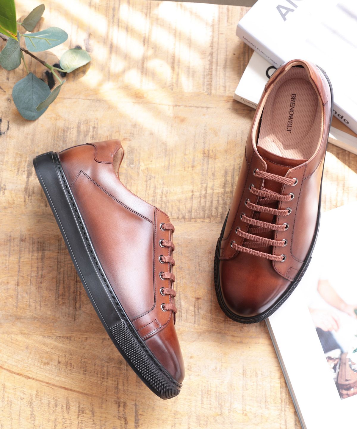 브레노웰트(BRENOWELT) 브루킹스 24 세미파타냐 연밤 초경량 스니커즈