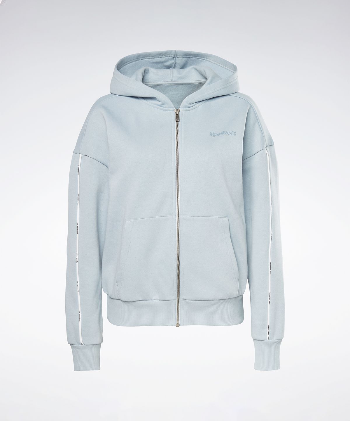 리복(REEBOK) Piping Pack 후드 집업 - 그레이 / GS9346