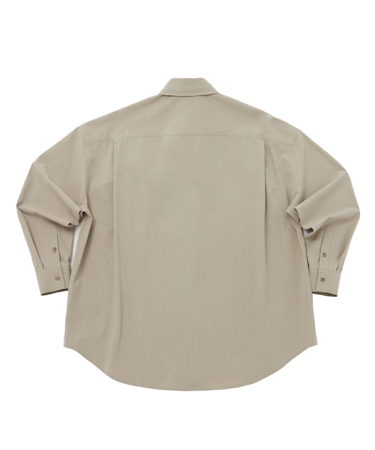 어낫띵(A NOTHING) EARTH-COLOR PLEATS SHIRT (Beach Sand)