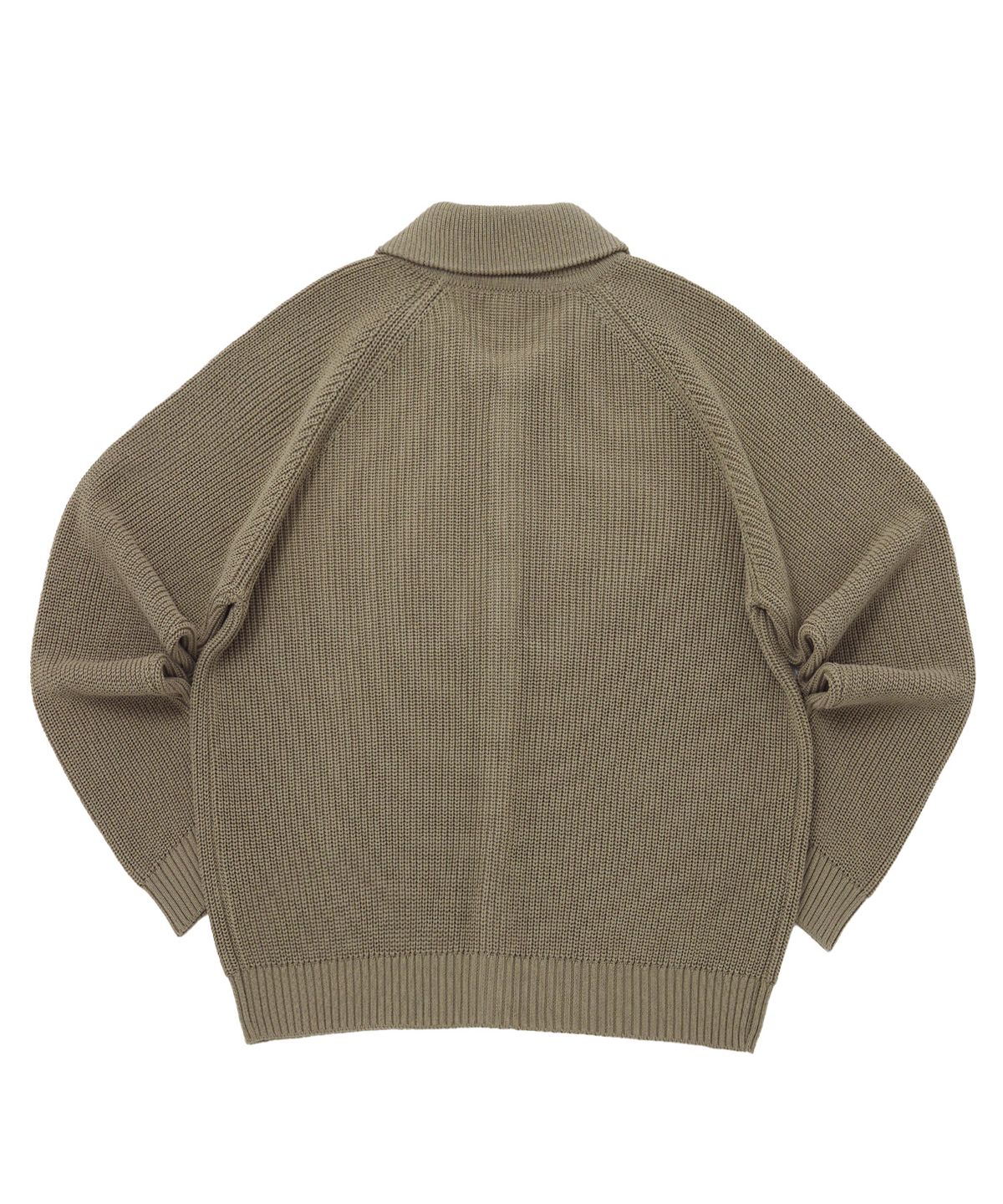 어낫띵(A NOTHING) ROUND-COLLAR 7G KNIT CARDIGAN (Beige)