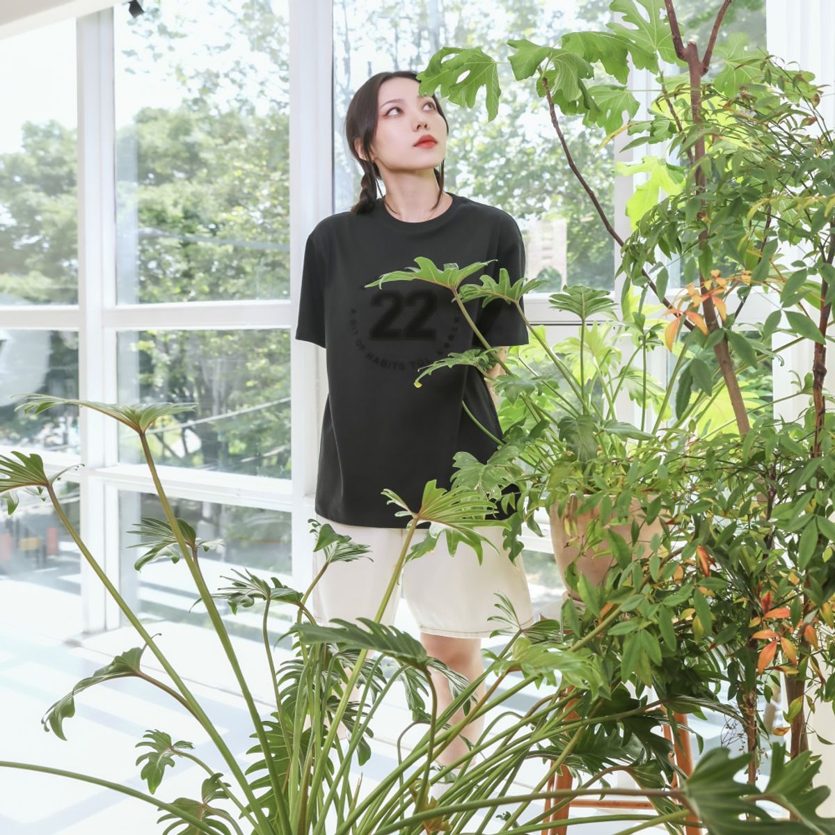 더그린랩(THE GREEN LAB) 스포티 22 반팔 티셔츠 [블랙]