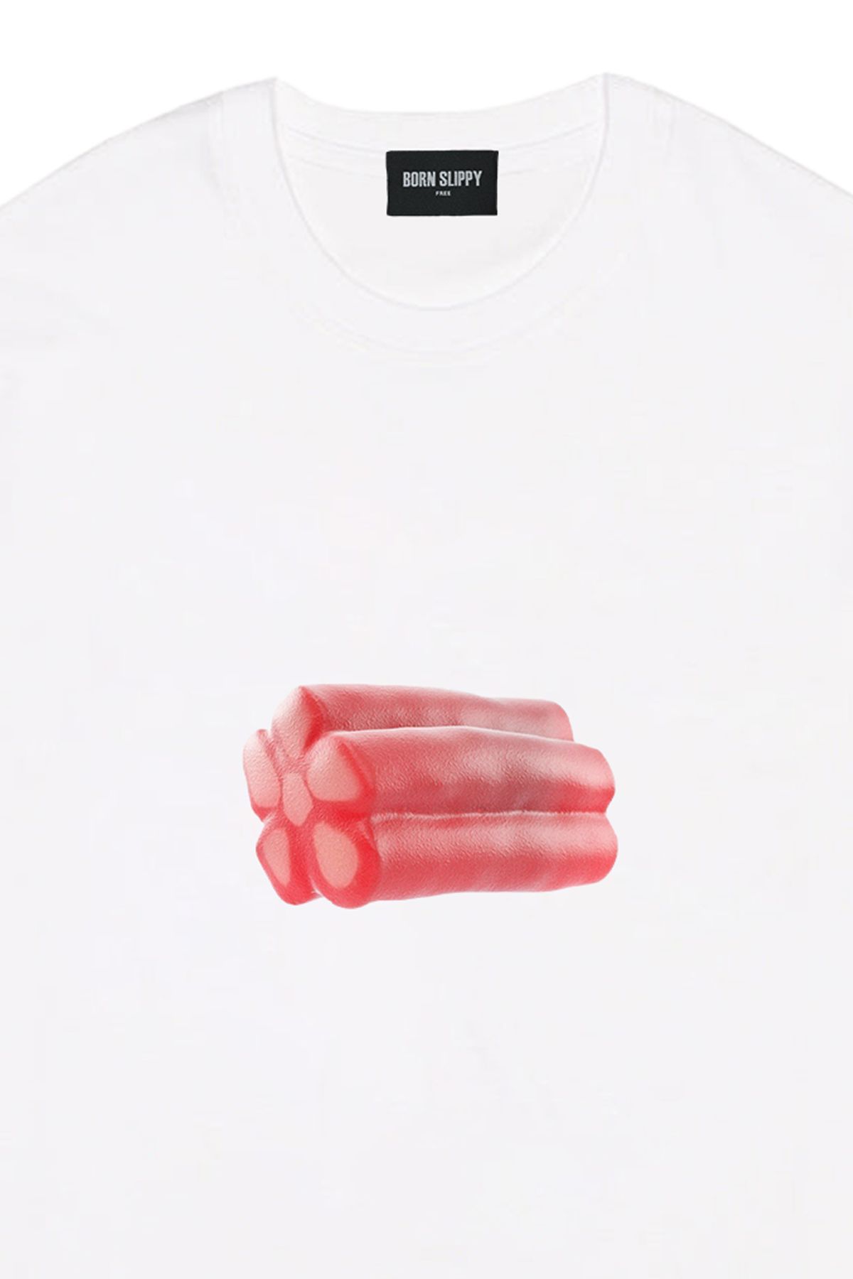 본슬리피(BORN SLIPPY) Clover Bar Jelly T-shirt (White)