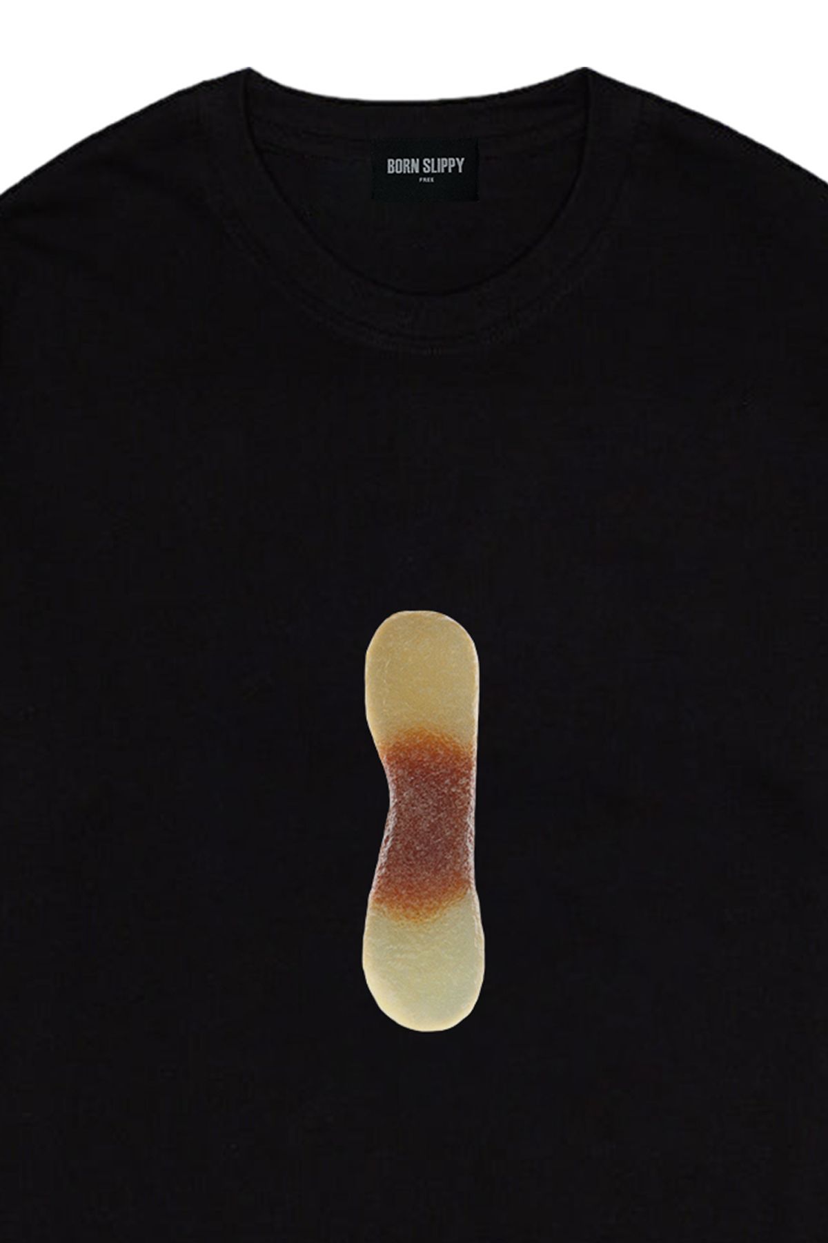 본슬리피(BORN SLIPPY) Cola Tongue Jelly T-shirt (Black)
