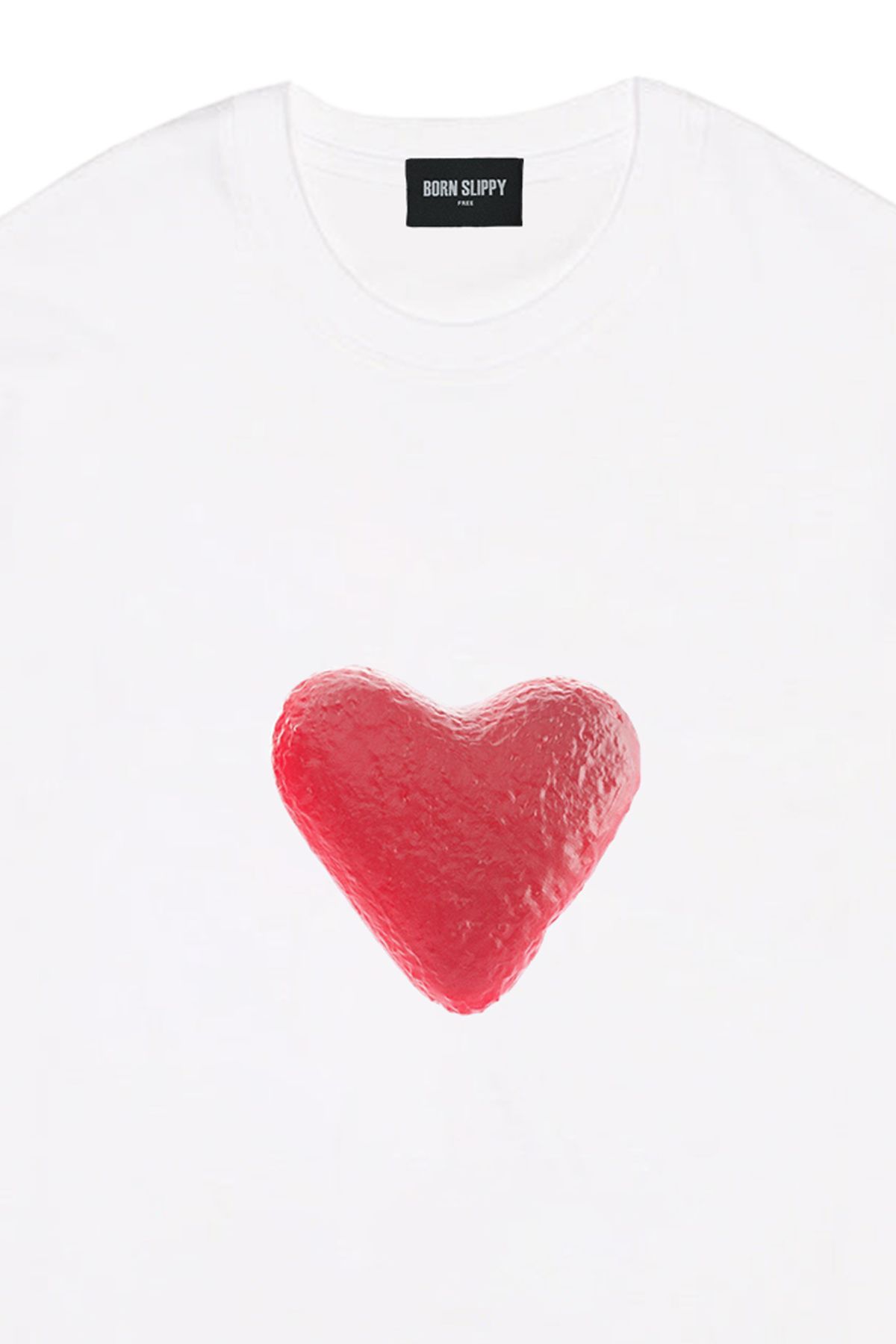 본슬리피(BORN SLIPPY) Gummy Heart T-shirt (White)