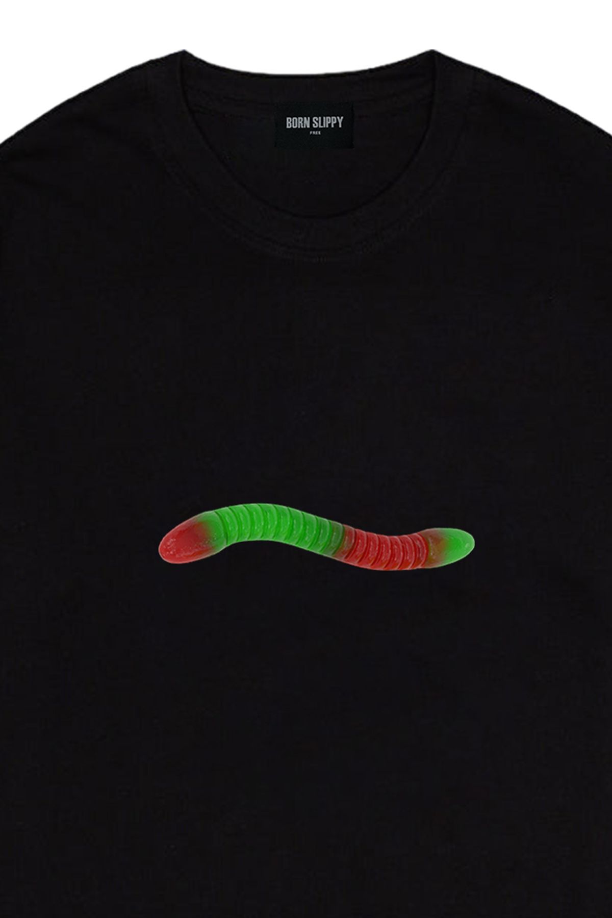 본슬리피(BORN SLIPPY) Gummy Worm T-shirt (Black)