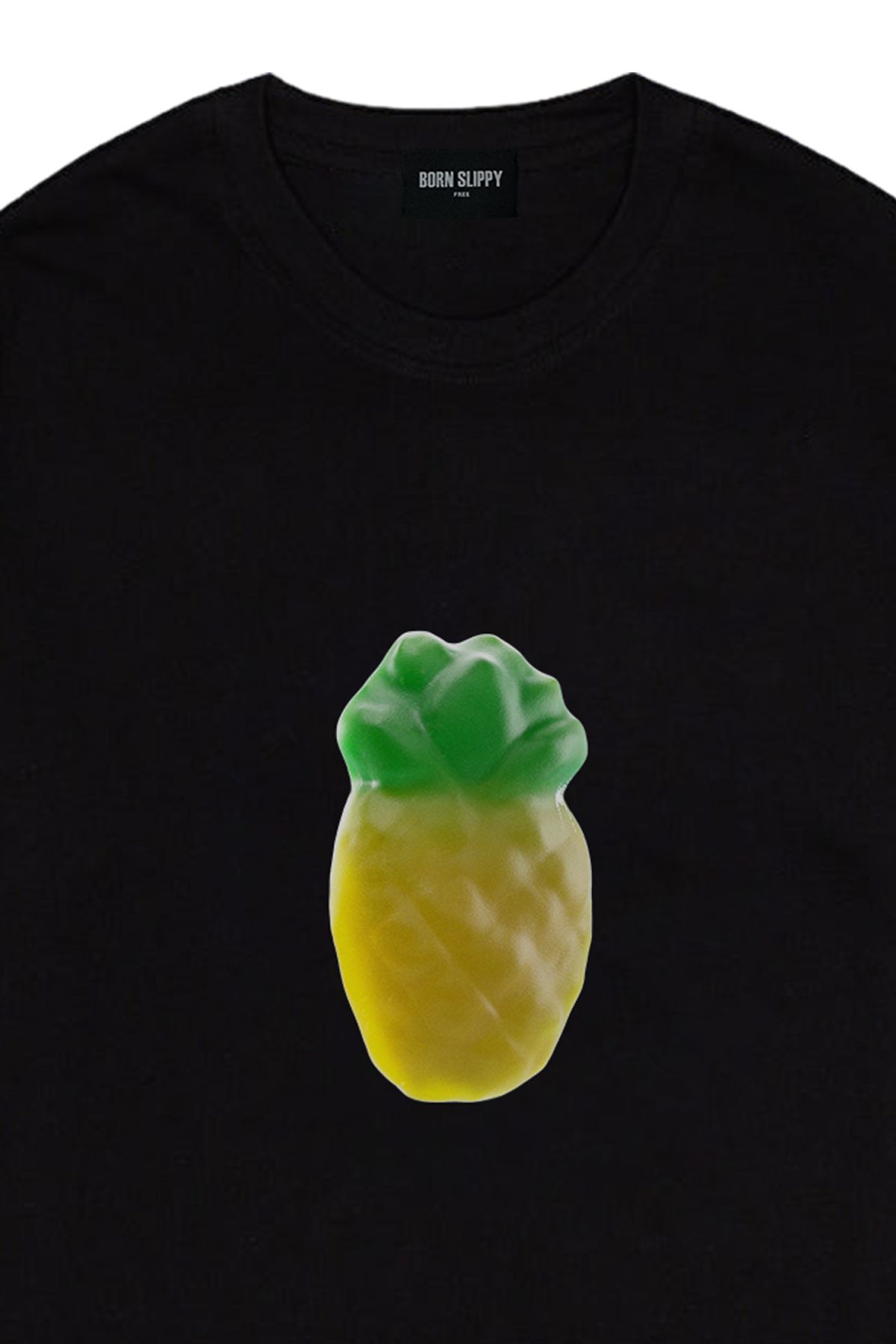 본슬리피(BORN SLIPPY) Pineapple Jelly T-shirt (Black)