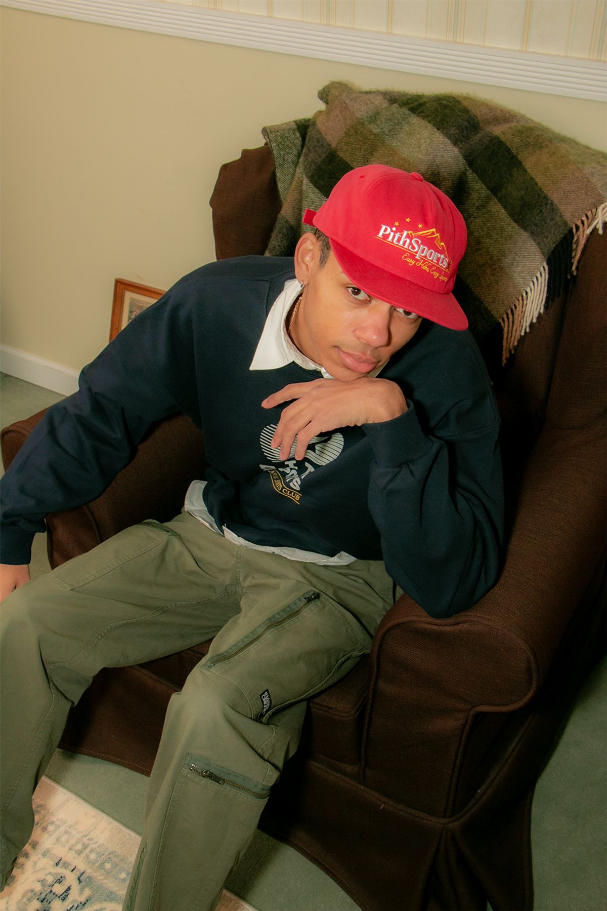 피스스포츠(PITHSPORTS) Sports Club Sweatshirt (Navy)