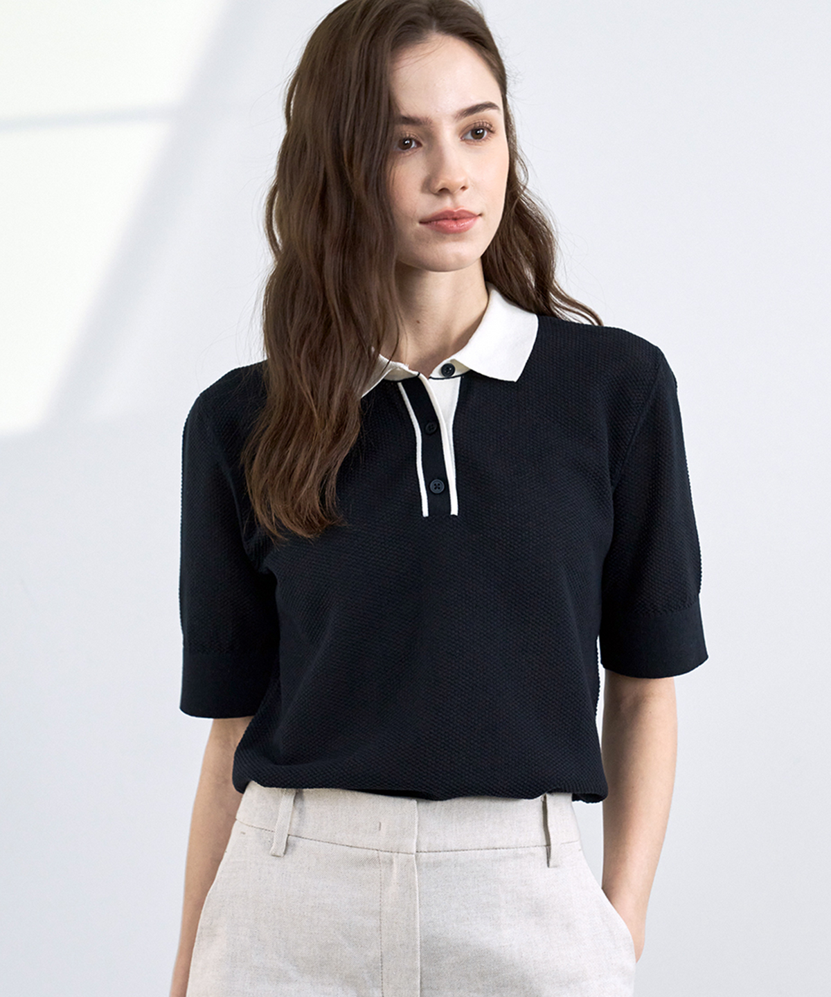 210에디트(210EDIT) 여성 COOL 얼음니트_ZD2SW509_NAV