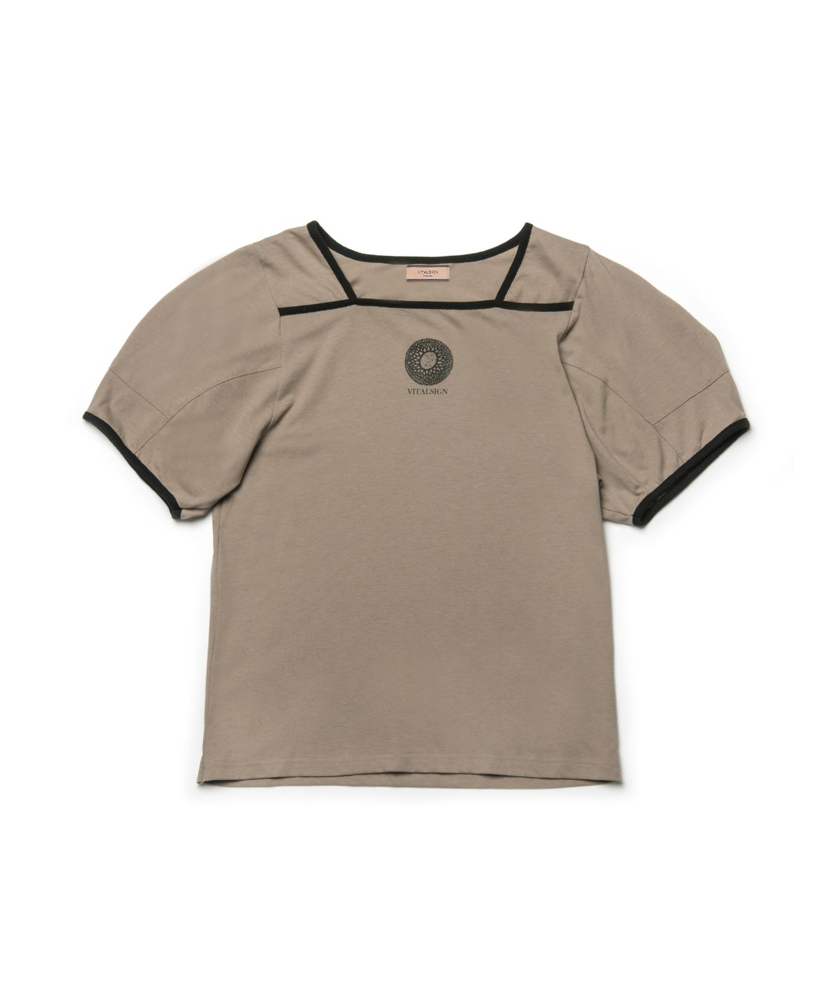 바이탈싸인(VITALSIGN) Sunflower Pipping Puff T-shirt (2colors)