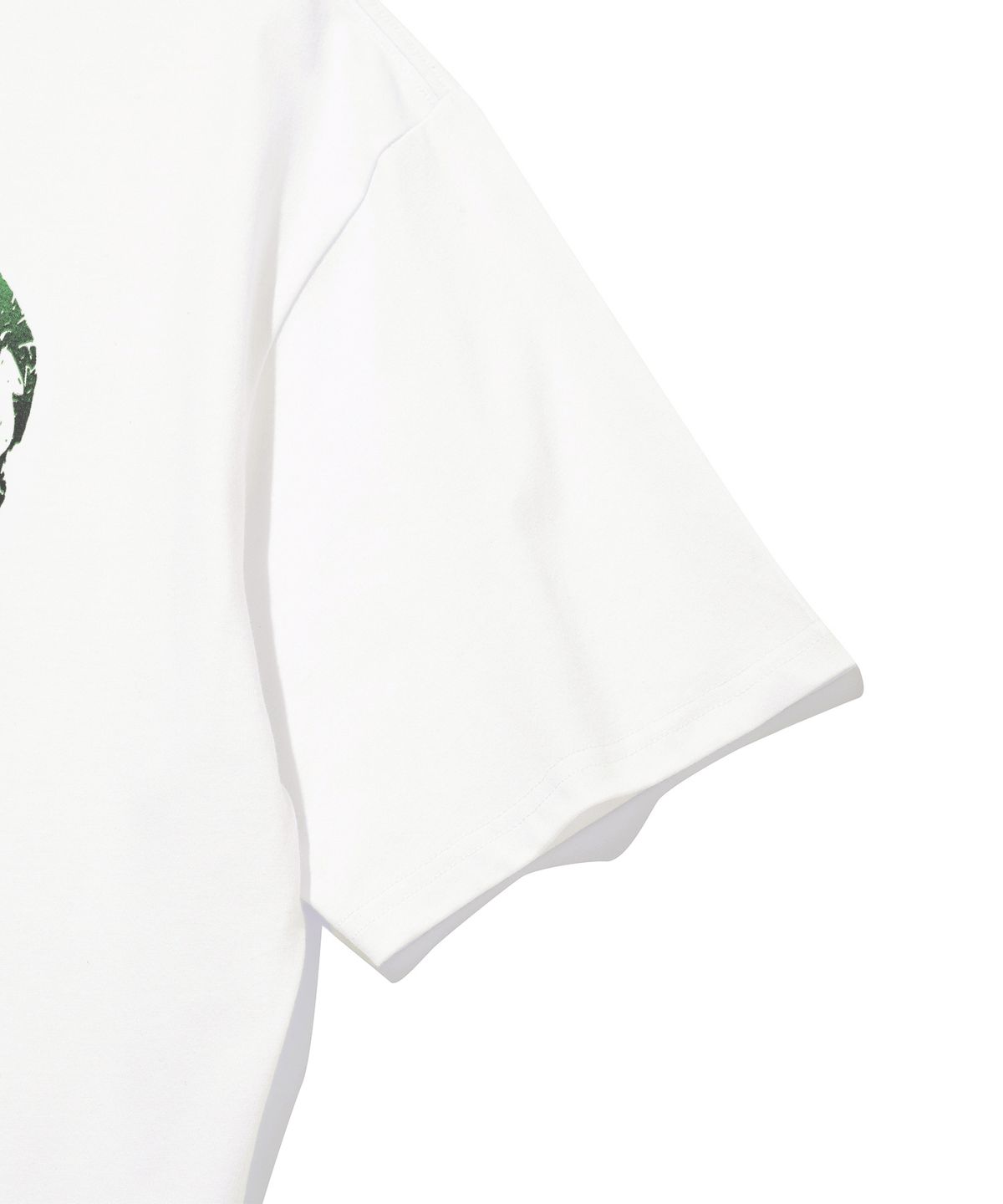 니티드(KNITTED) 빈티지 하트 티셔츠 WHITE-GREEN