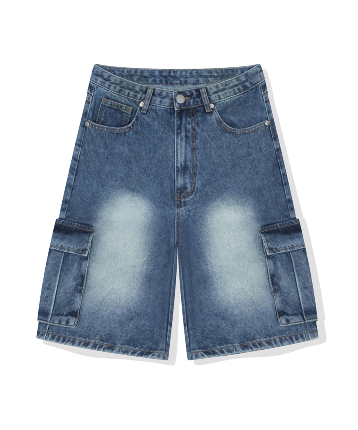 베이직라벨(BASIC LABEL) Liam Cargo Bermuda Half Denim Shorts 3 Color [BLSD_2001]