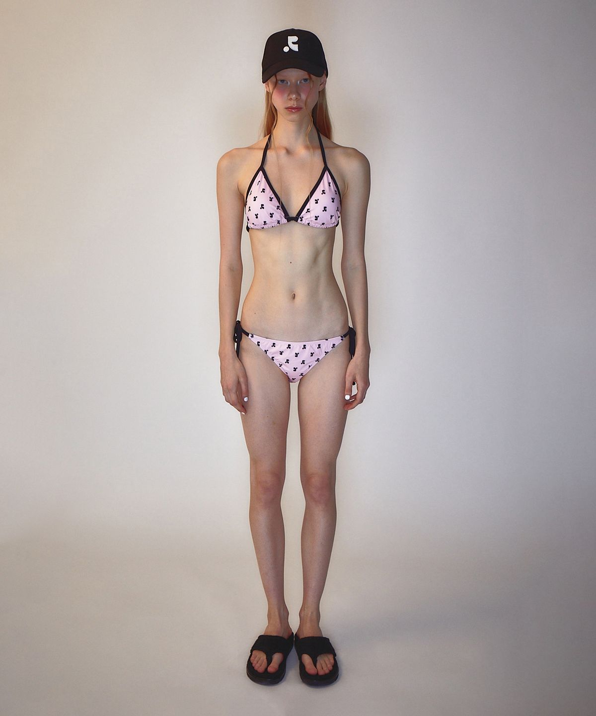 레스트앤레크레이션(REST&RECREATION) RR LOGO PATTERN BIKINI PINK