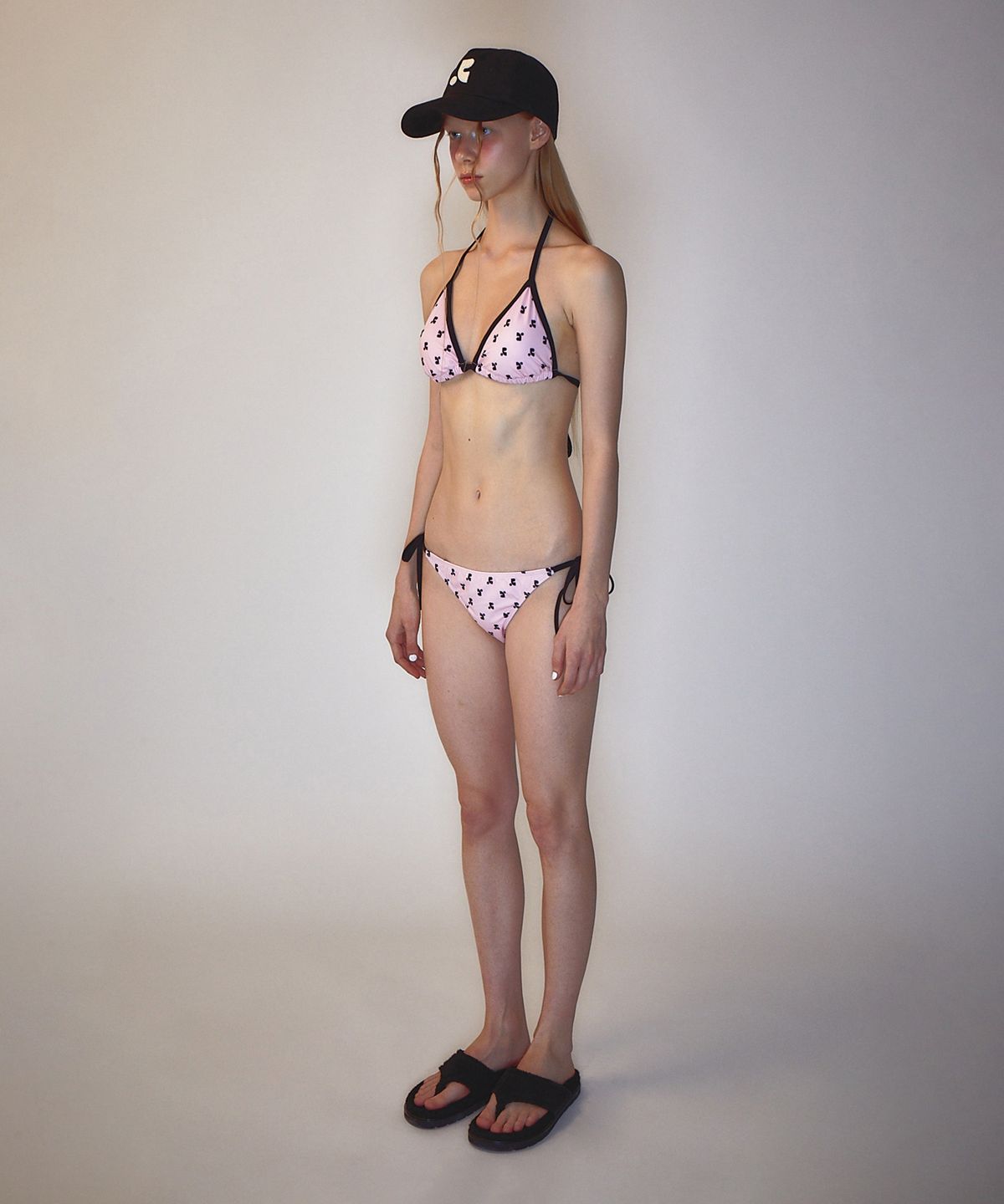 레스트앤레크레이션(REST&RECREATION) RR LOGO PATTERN BIKINI PINK