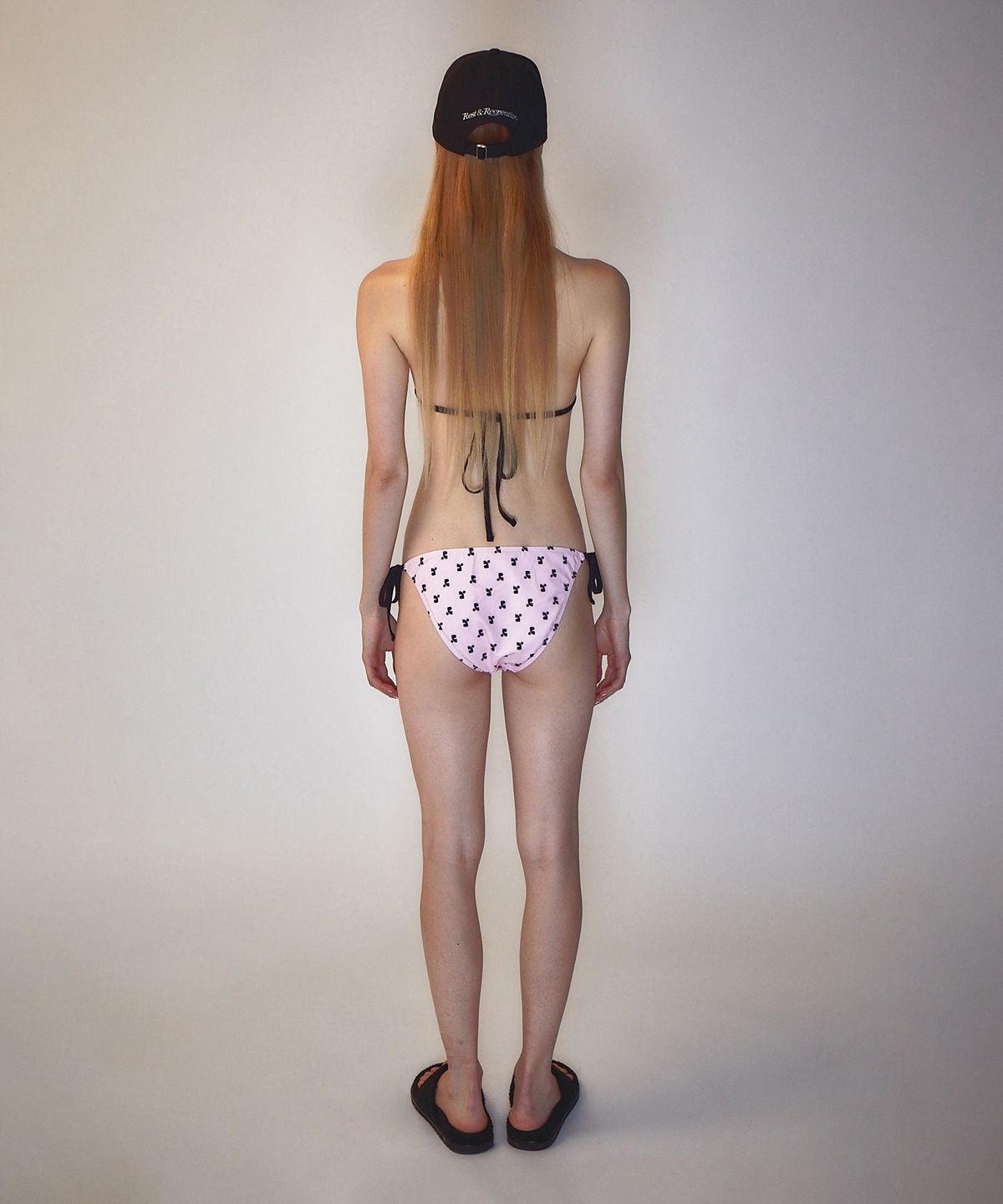 레스트앤레크레이션(REST&RECREATION) RR LOGO PATTERN BIKINI PINK