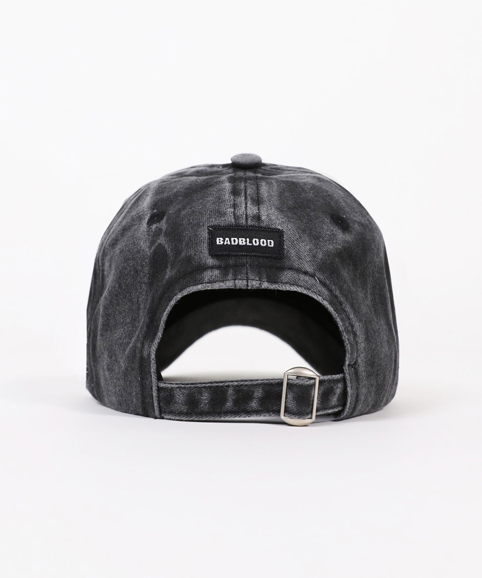 MUSINSA | BADBLOOD Vintage Logo Ball Cap - Charcoal