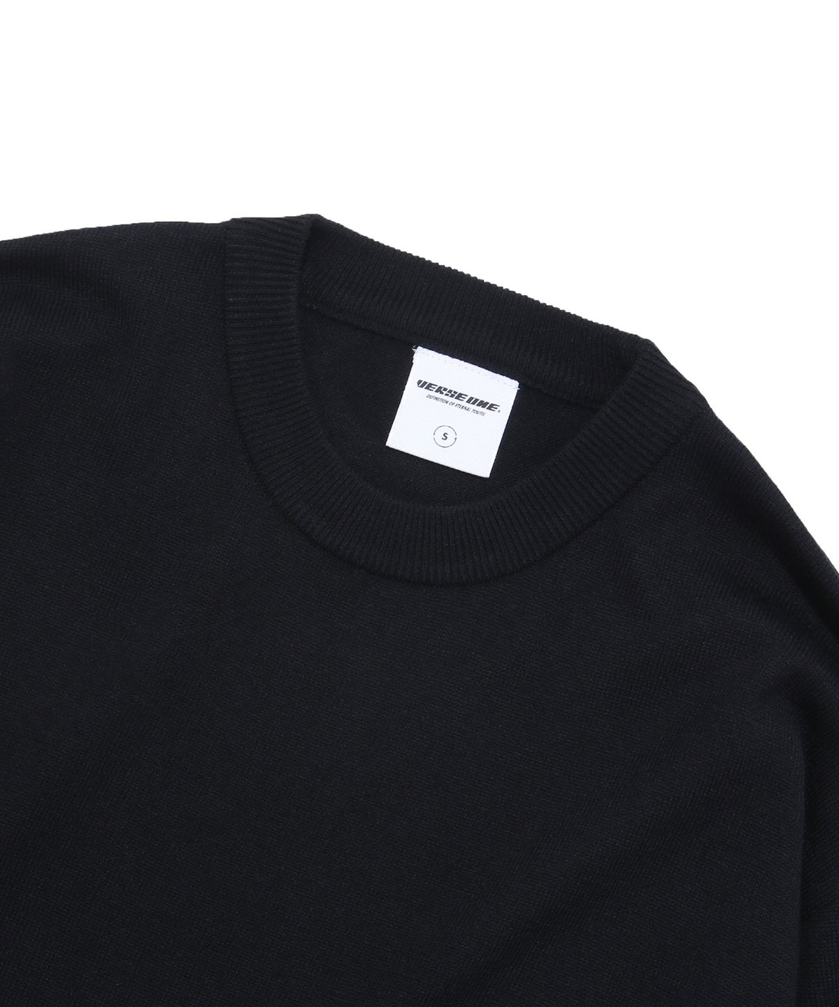 벌스원(VERSE ONE) MERINO WOOL BASIC KNIT SWEATER BLACK