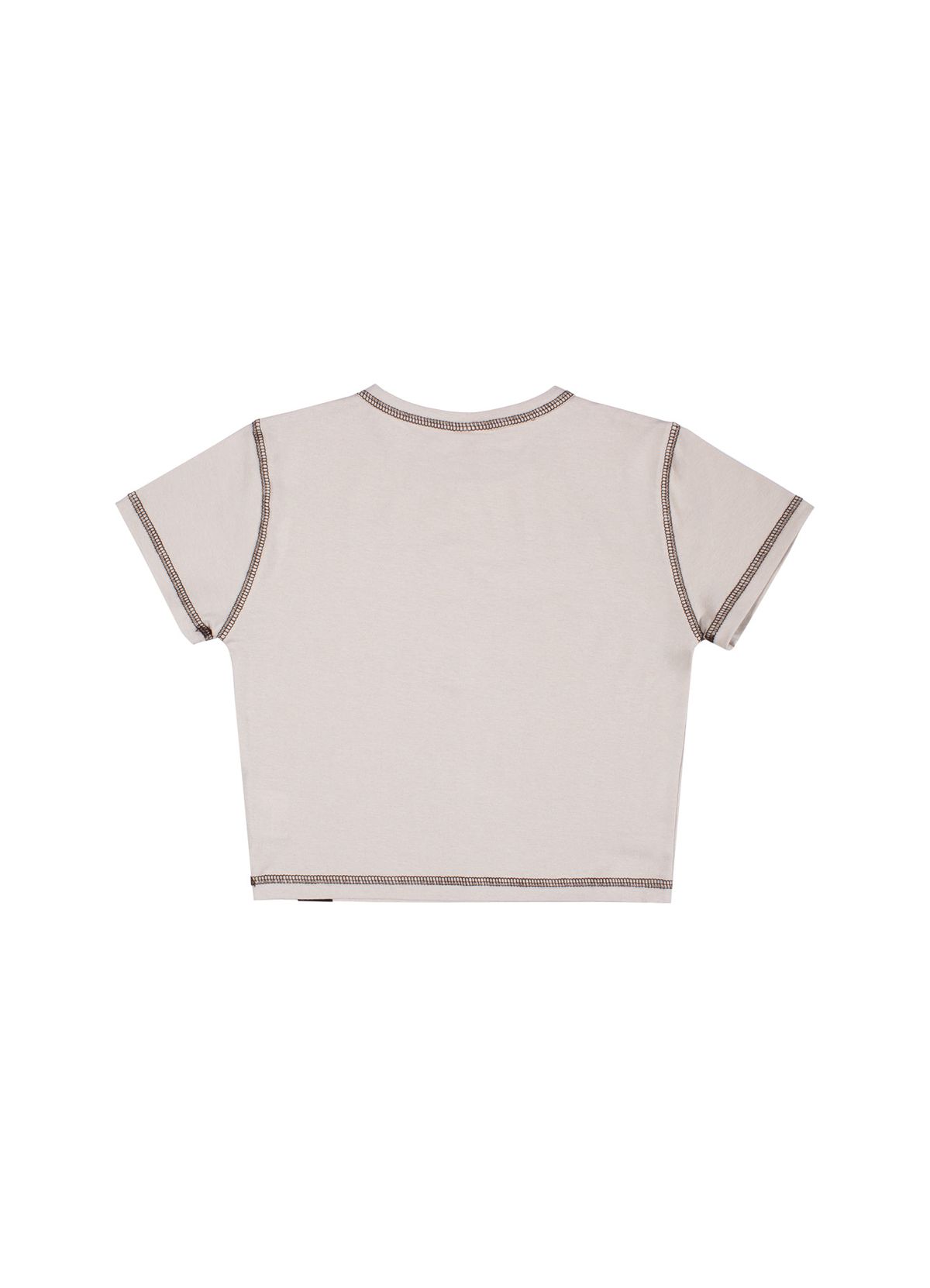 어나더에이(ANOTHER A) 콘트라스트 크롭 탑 (Beige)