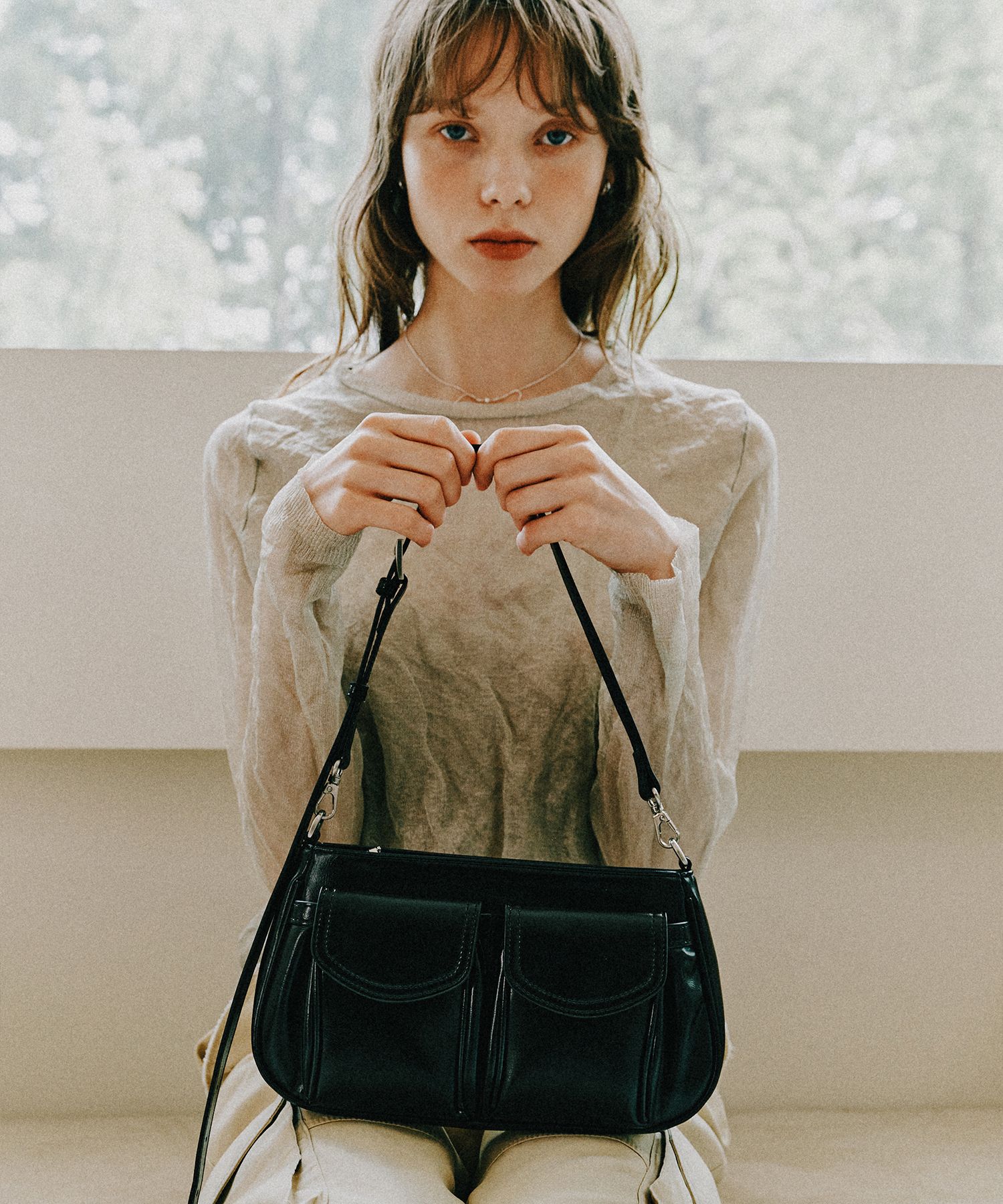 ◆SQUARELINE◆Beemer 2WAY Shoulder Bag Beemer - 4color - squareline | 60% - Asian Fashion Online Store