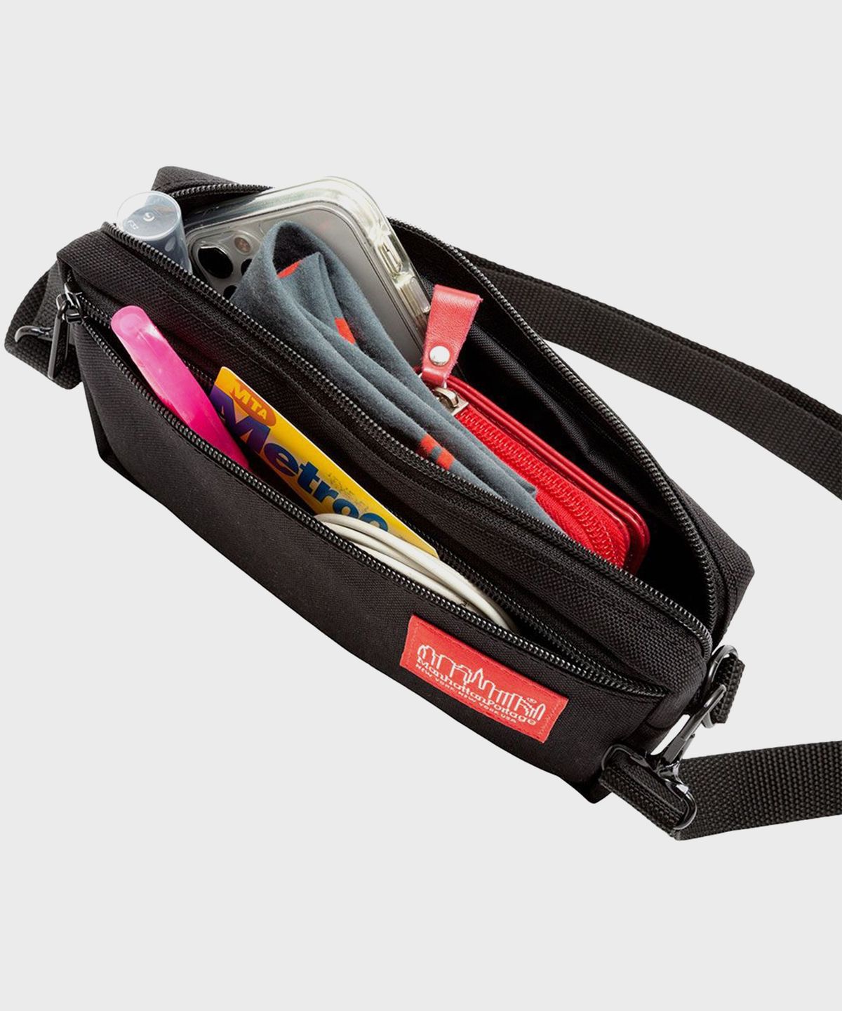 맨하탄 포티지(MANHATTAN PORTAGE) 1404-L 조거 메신저백 라지 BLACK