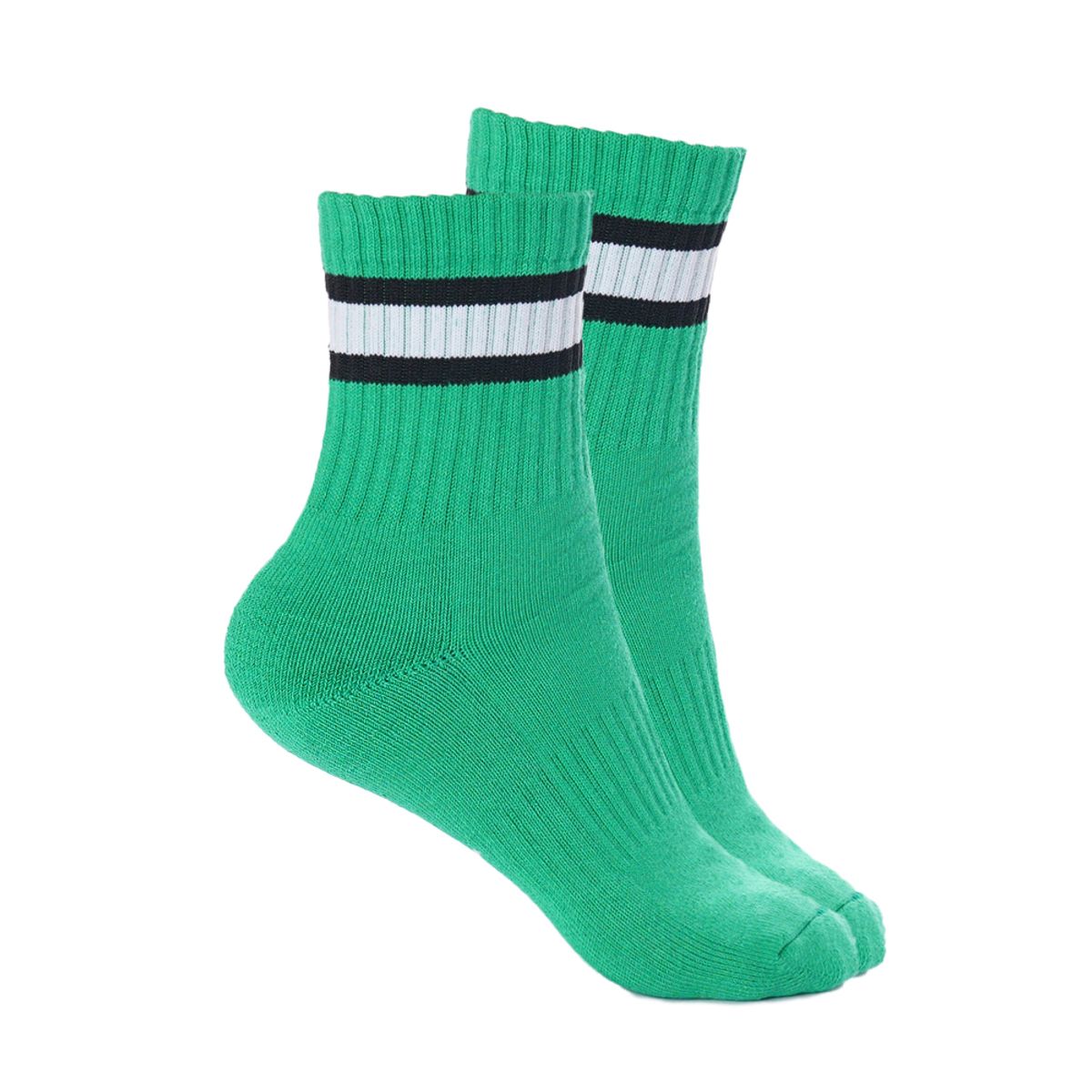 트리메르(TRIMERE) 라인삭스 4묶음 WOMAN GREEN & WHITE