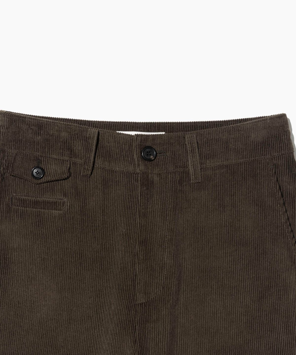 튜드먼트(TTUDEMENT) CORDUROY ROLL UP PANTS BROWN