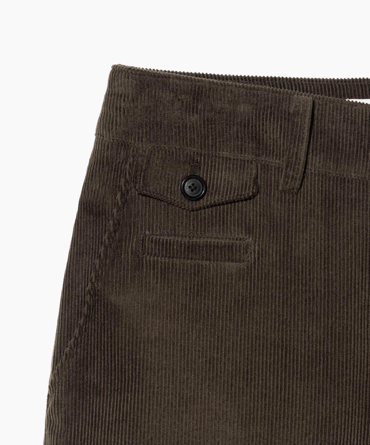 튜드먼트(TTUDEMENT) CORDUROY ROLL UP PANTS BROWN