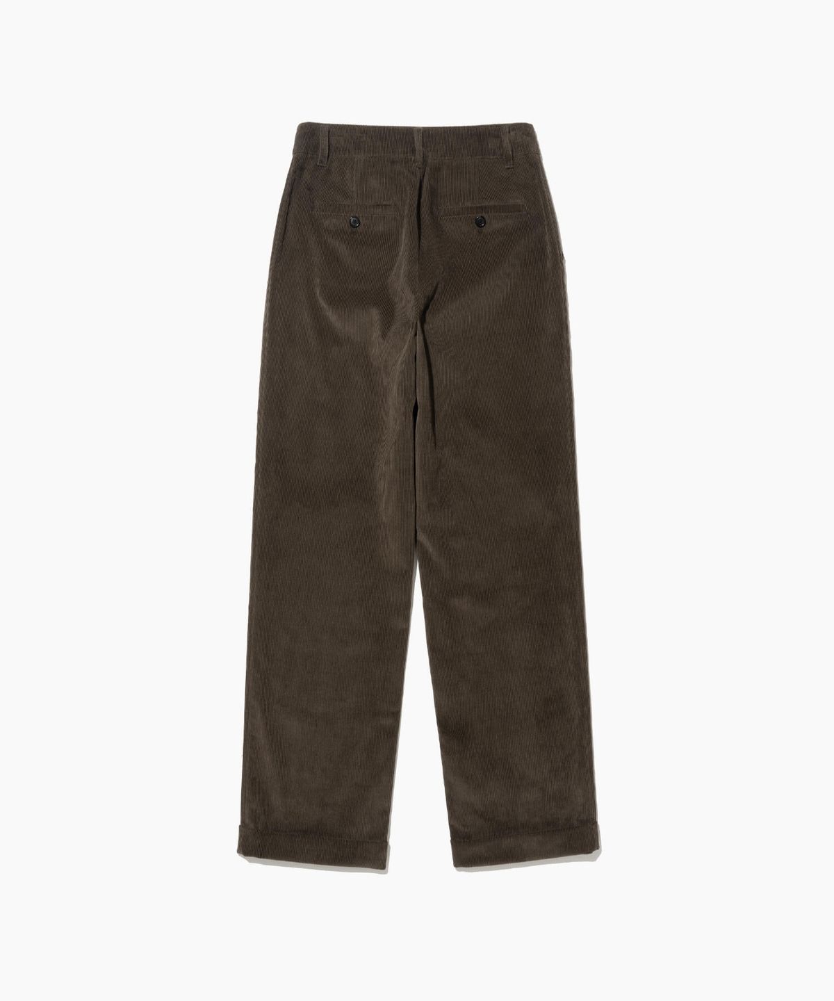 튜드먼트(TTUDEMENT) CORDUROY ROLL UP PANTS BROWN