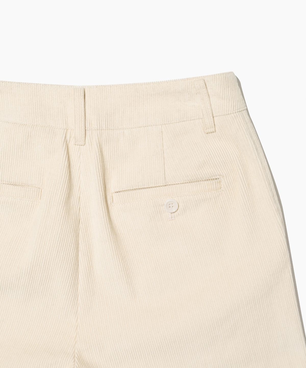 튜드먼트(TTUDEMENT) CORDUROY ROLL UP PANTS CREAM