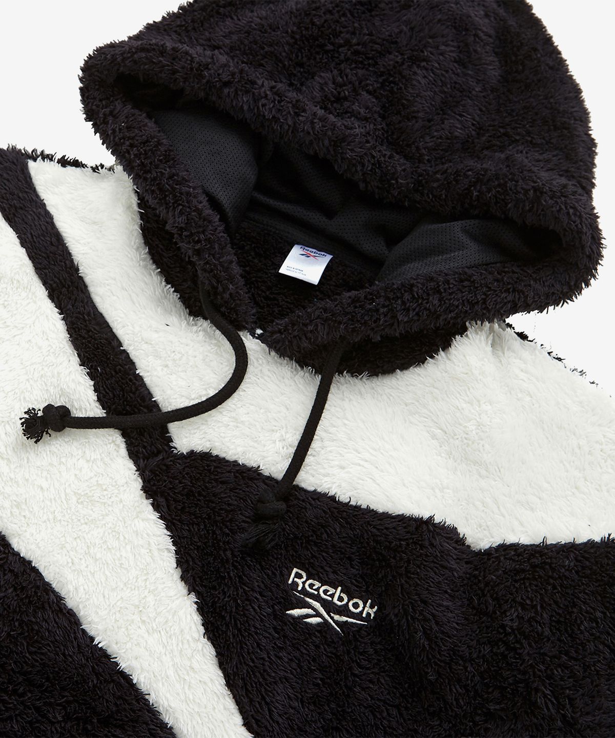 리복(REEBOK) CL F VECTOR SHERPA 후디 - 블랙 / IB8437