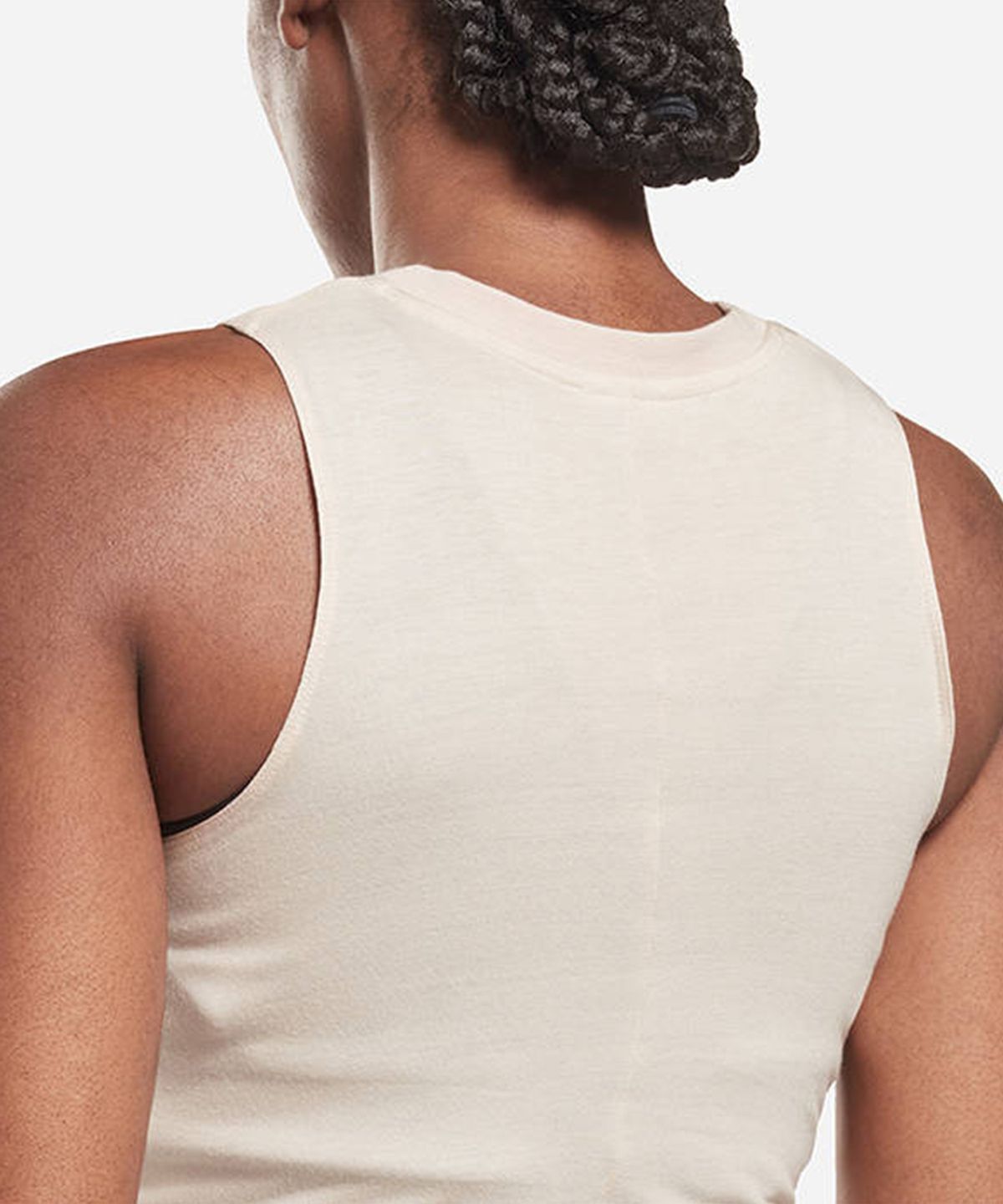 리복(REEBOK) S Gathered Solid Tank TOP - 크림 / HG0829