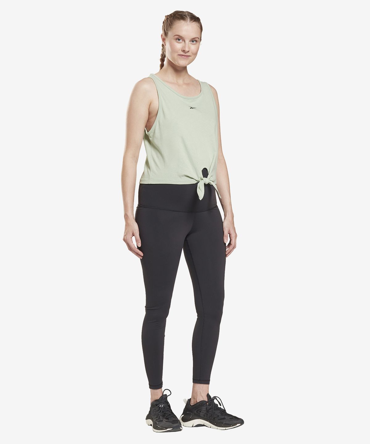 리복(REEBOK) S Front Tie Tank TOP - 라이트 그린 / H51859