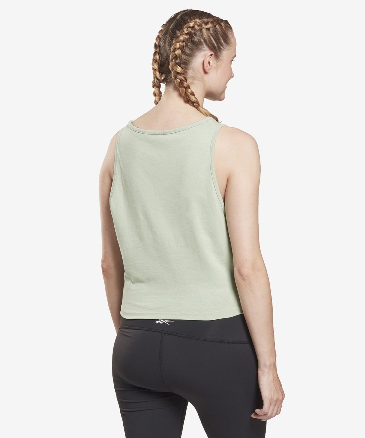 리복(REEBOK) S Front Tie Tank TOP - 라이트 그린 / H51859