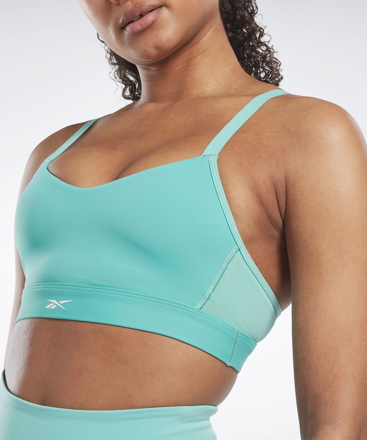리복(REEBOK) S Lux Strappy Sports Bra TOP - 라이트 그린 / HN7675