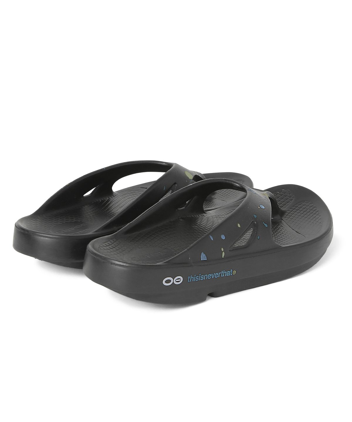 디스이즈네버댓(THISISNEVERTHAT) TNT OOFOS Flip Flop Black