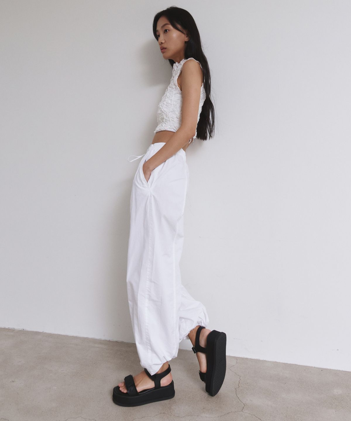 트윗비피(TWVP) 무아레 플랫폼 샌들  Muare Platform Sandals 블랙