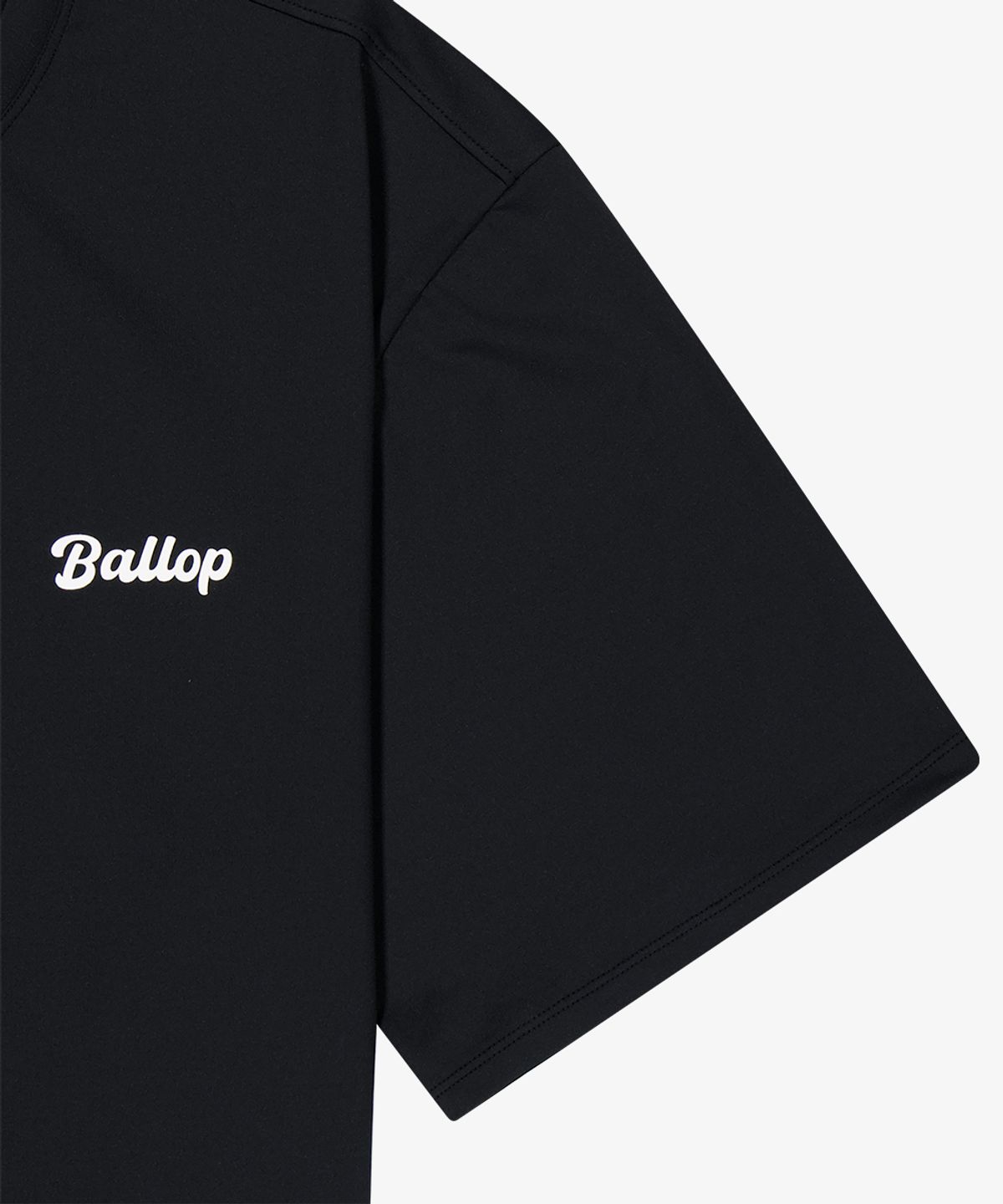 밸롭(BALLOP) 임팩트 세미오버 숏슬리브 래쉬가드 블랙