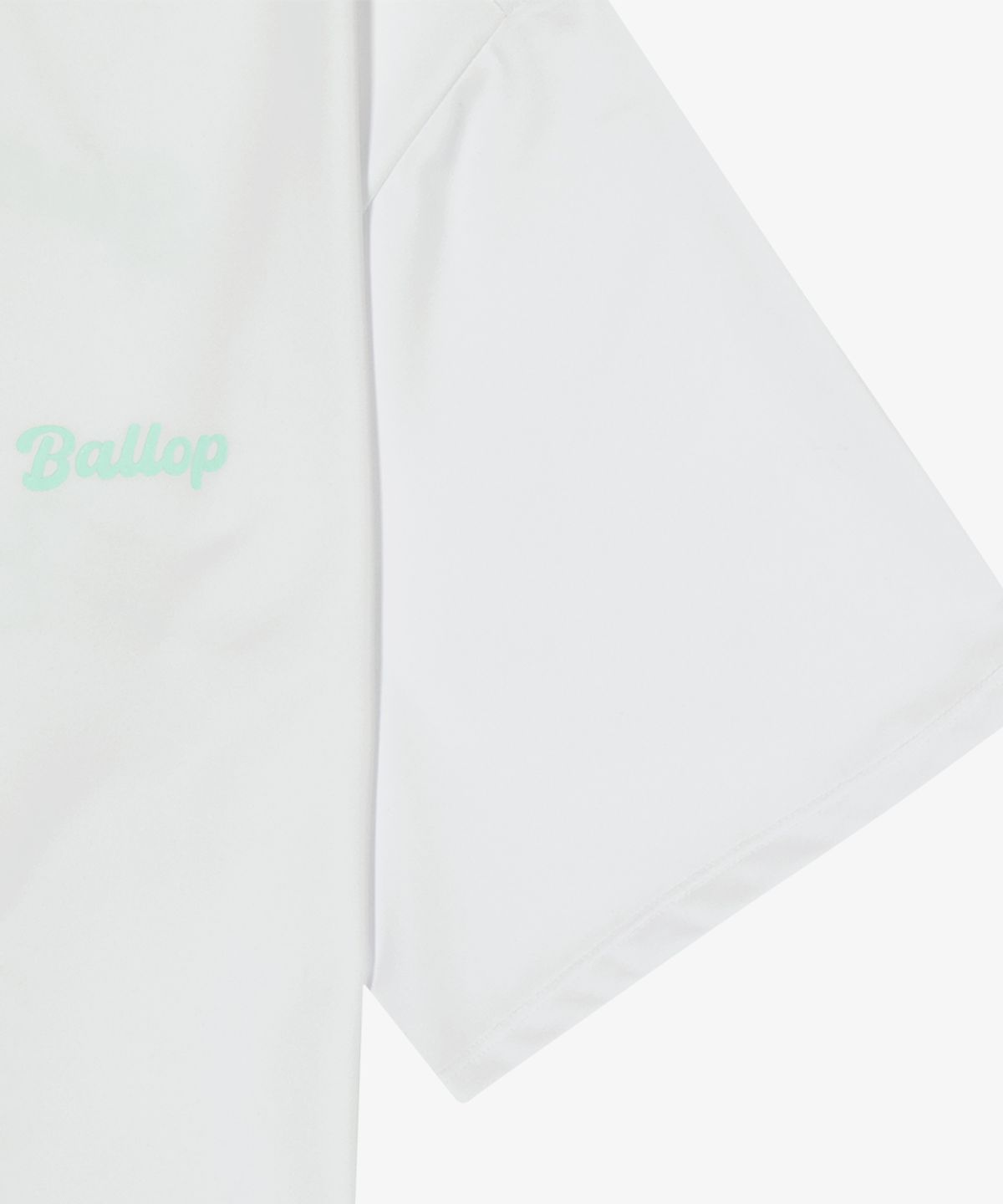 밸롭(BALLOP) 임팩트 세미오버 숏슬리브 래쉬가드 화이트