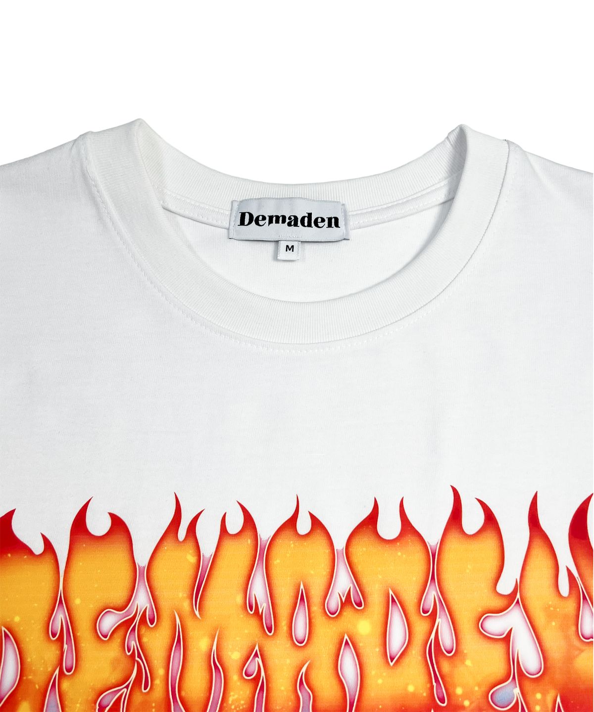 디메이든(DEMADEN) SKULL MOTORCYCLE GANG 1/2 T-SHIRT WHITE