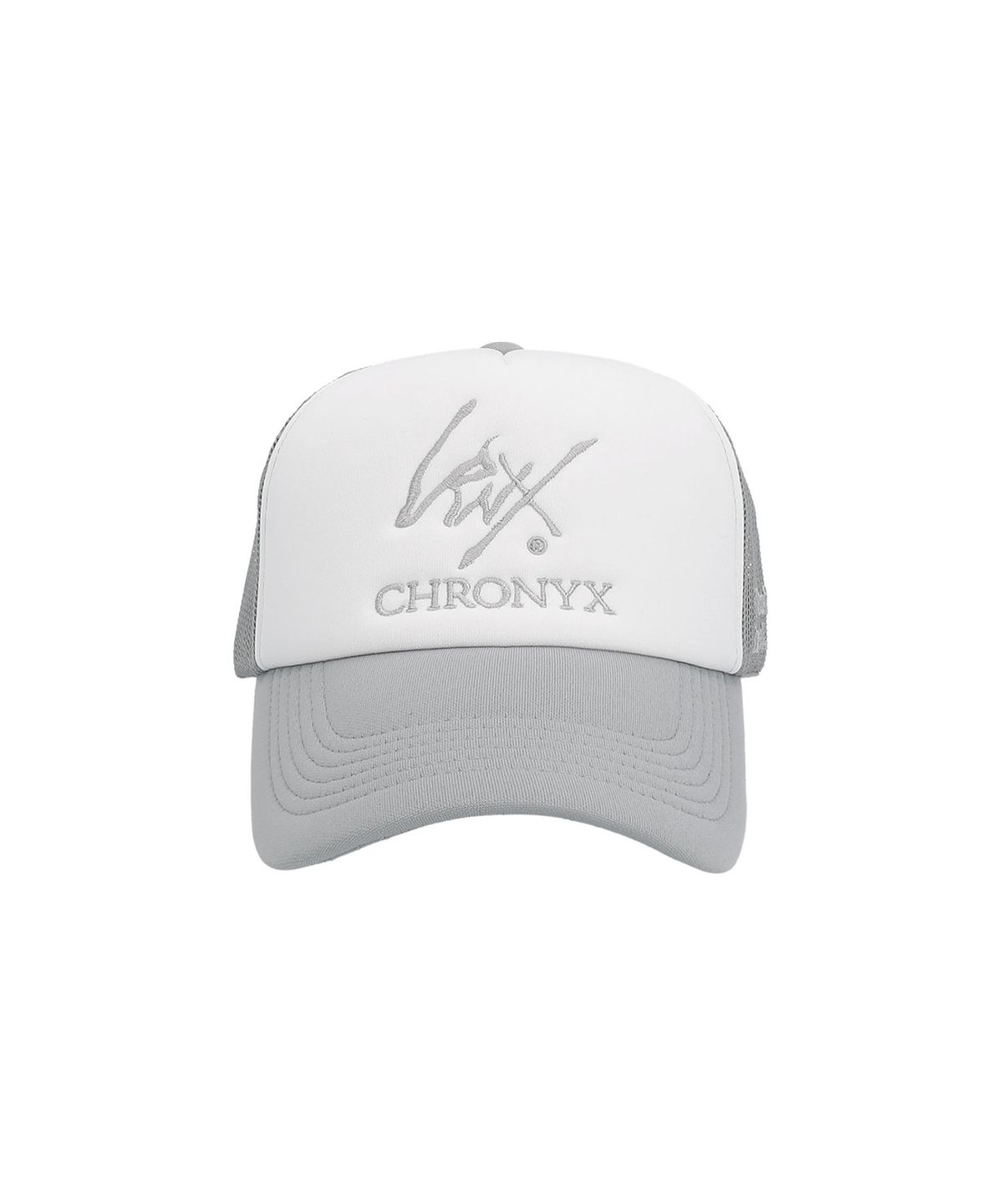 크로닉스(CHRONYX) 570 로고 메쉬 캡 그레이