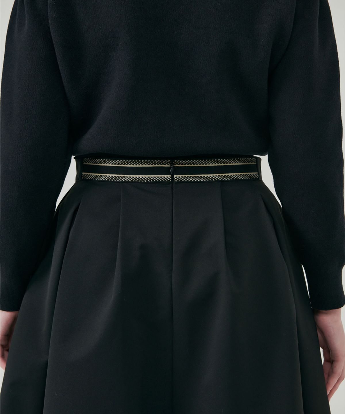 로트르드민(LAUTREDE MIN) Lautre de min Anna Black Flare Skirt