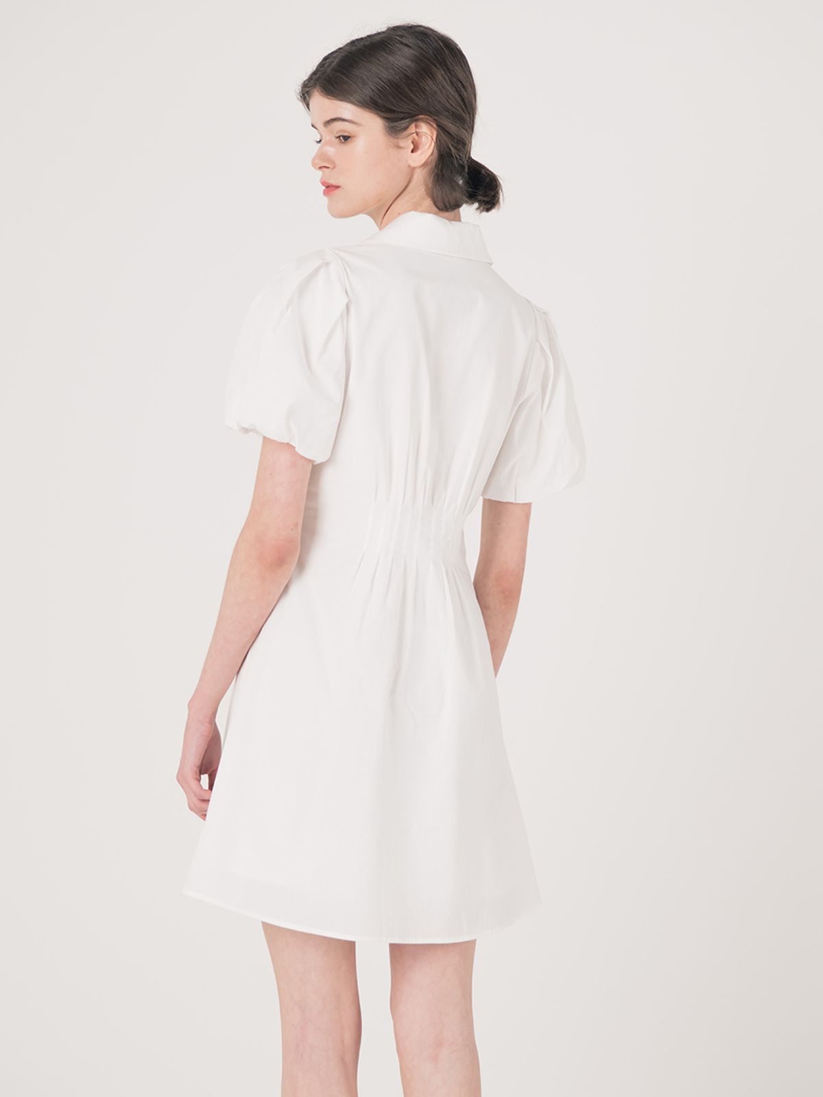 웬스데이딜라잇(WEDNESDAY DELIGHT) WED_Sweet balloon shirt dress