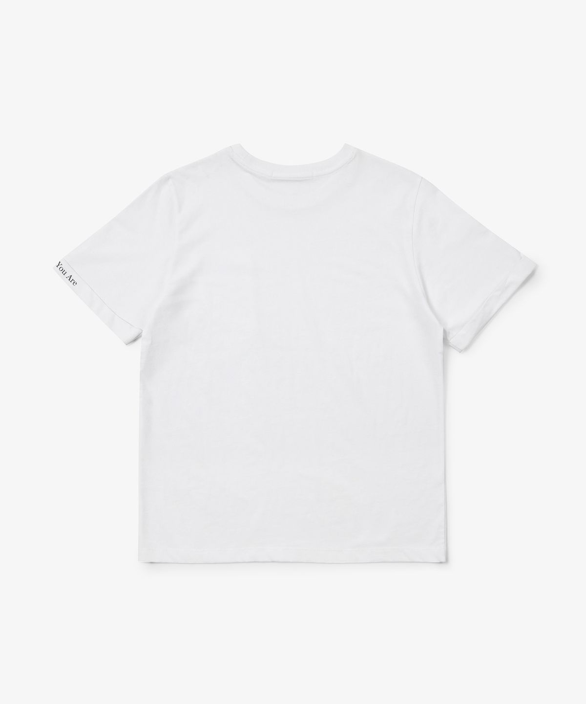 솔트앤초콜릿(SALT AND CHOCOLATE) 포켓 포인트 슬리브 레터링 티셔츠 화이트 4W2321004