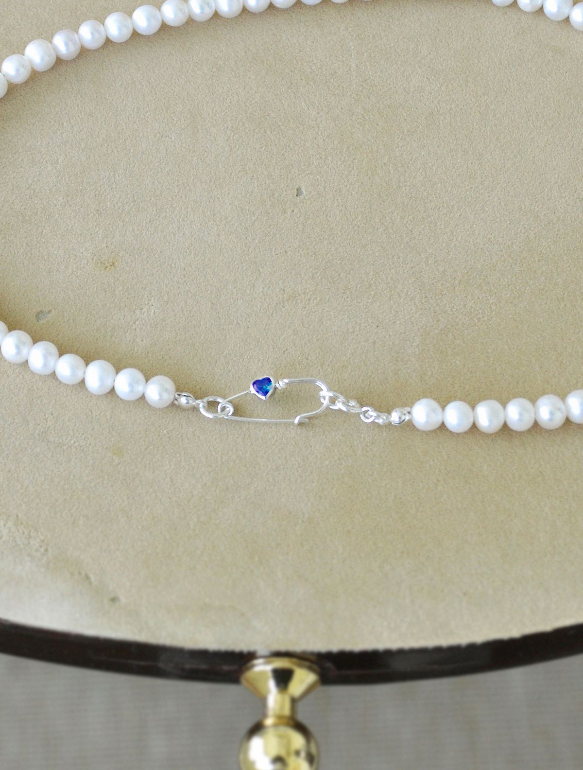 누아보(NUAVO) Heart clip pearl M